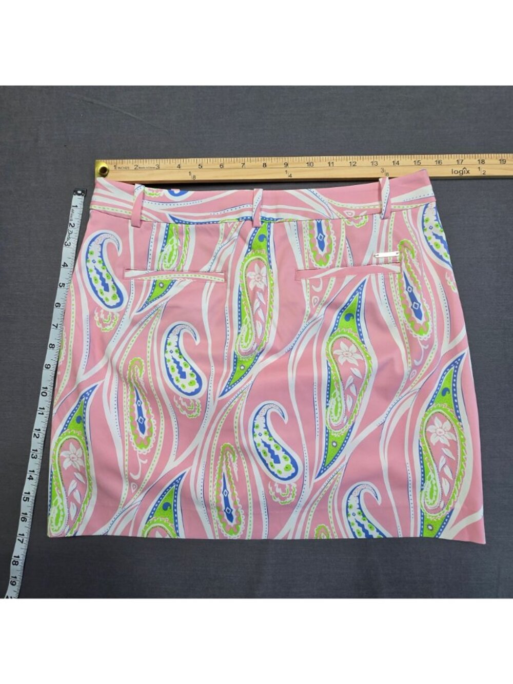 Polo Golf Ralph Lauren Skort Skirt Size 2 Pink Paisley Print - Picture 4 of 4